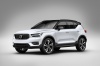 2019 Volvo XC40 T5 R-Design AWD in Crystal White Metallic from a front left three-quarter view
